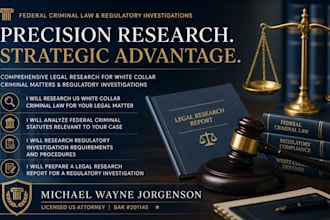 write a comprehensive legal report for regulatory investigations