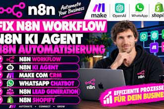 fix n8n workflow n8n ki agent n8n automatisierung make com crm whatsapp chatbot