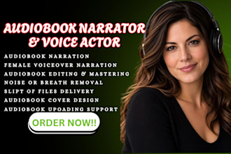 be your west germanic language audiobook narrator and editor, female voiceover