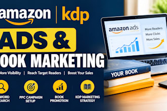 promote your book with amazon KDP ads and book marketing
