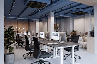 remodel office interior,open workspace layout,revit building,commercial property