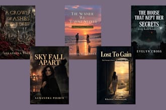 do dark romance book cover illustration minimalist christian book canva design