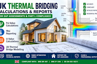 provide sap calculations sap report and epc assessments for building regulations
