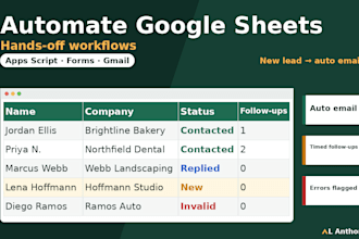 fix or build google sheets formulas for your client tracker or invoices