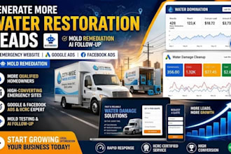 generate water restoration lead water damage lead and build water damage website