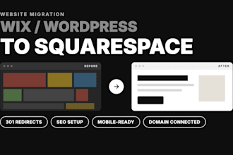 migrate your wix or wordpress website to squarespace