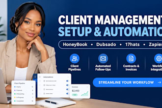 setup honeybook dubsado hubspot 17hats crm workflow clay com zapier integration