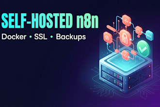 install self hosted n8n on your vps with docker, ssl and backups