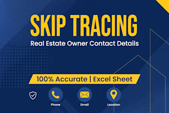do skip tracing for real estate owners contact details