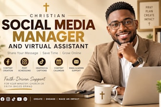 be your christian social media manager and virtual assistant