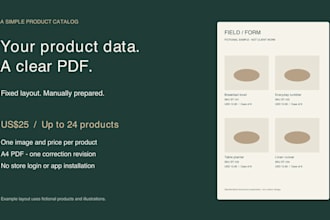 turn your shopify product data into a simple PDF catalog