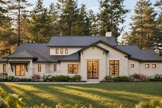 create a photoreal 3d exterior render from your house plans
