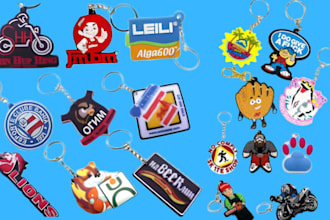 design custom 3d keychain logo keychain name keychain and 3mf file for printing