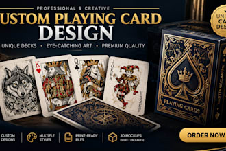 design custom card deck boxes and playing card packaging