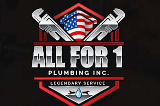 create unique construction, property, and plumbing logo