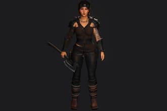 fix 3d character mesh,3d metahuman avatar,pbr,metaverse,accurig rig for ue,unity