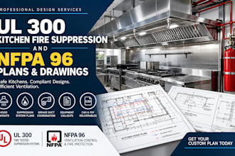 draft ul 300 kitchen fire suppression and nfpa 96 plans