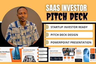 create startup investor pitch deck design pitch deck in powerpoint for saas CEO