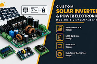 design solar inverter pcb mppt controller ups circuit high power electronics