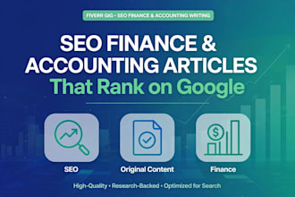 write SEO finance and business articles that rank