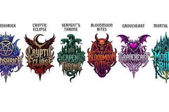design a stoner doom metal band logo