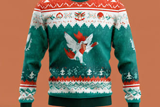 design unique ugly christmas sweater and sweatshirt