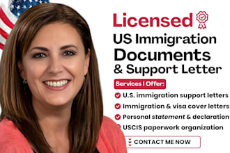 prepare asylum immigration support letter document affidavit writs of mandamus