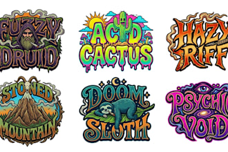create a heavy sludge metal logo