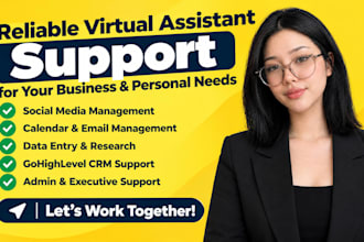 social media manager instagram branding executive virtual assistant ghl