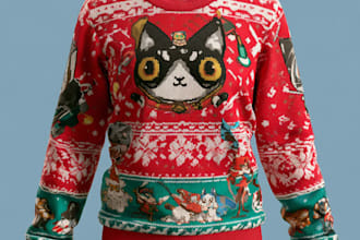 do design ugly christmas sweater and sweatshirt
