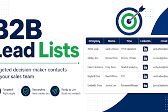 build targeted b2b lead lists with decision maker contacts