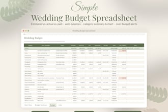 design a custom budget spreadsheet and finance tracker in google sheets