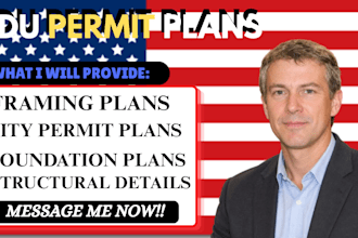 prepare adu permit plans, foundation framing and structural drawings