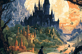draw fairy tale illustrations for book stories