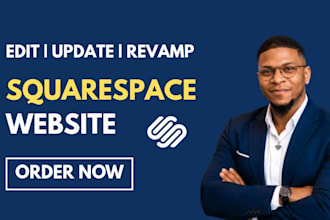 edit squarespace website update squarespace website revamp squarespace website