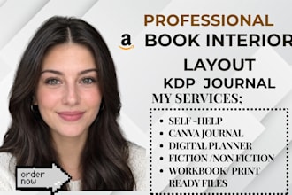 design journals workbooks planners and KDP interiors