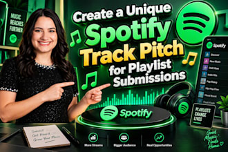create a unique spotify track pitch for playlist submissions