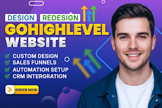 build a gohighlevel funnel, website and landing page