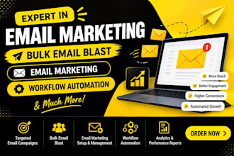send  bulk email blast, email campaign and email marketing