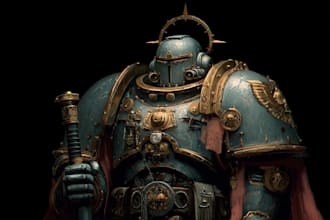draw your warhammer 40k chaos space marine character