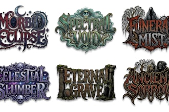design a gothic heavy metal logo