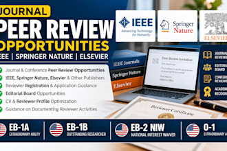help you pursue ieee springer elsevier peer reviewer roles for eb1a o1 niw