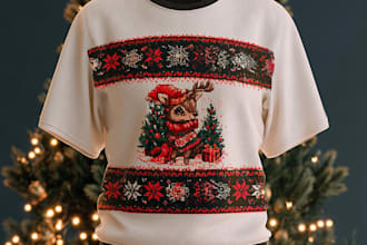 do design ugly christmas sweater and sweatshirt