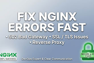 nginx 502 bad gateway and SSL errors