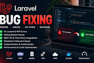 fix laravel bugs, errors, and backend issues