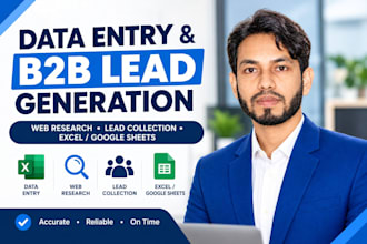 provide targeted b2b leads and business contact research