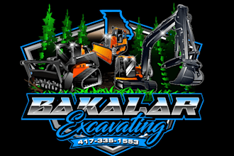 do lovely excavator, skid steer and forestry mulching logo
