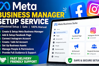 set up meta business manager and business portfolio