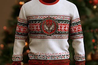 do modern merry christmas sweater and t shirts design