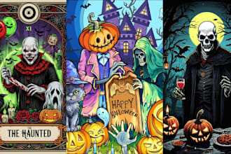draw horror gothic spooky halloween art illustration halloween flyer